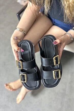 GNY KADIN SANDALET ÇİFT TOKALI