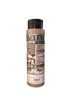 Selfy Decor Vernikli Mobilya Boyası 500 Cc Mocha