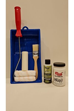 Multi Decor Chalked Dolap Boyama Seti 250 Cc Beyaz + ( 120 Cc Y.mat Vernik )