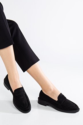 Kadın Süet Loafer Günlük Ayakkabı