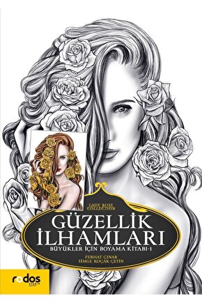 Güzellik Ilhamları  Büyükler Için Boyama Kitabı  Kadın Portreleri  Mandala  48 Sayfa, 24 Portre