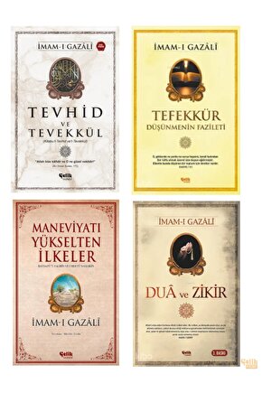 Maneviyatı Yükselten İlkeler- Dua ve Zikir- Tefekkür- Tevhid ve Tevekkül -İmam Gazali 4 lü Set