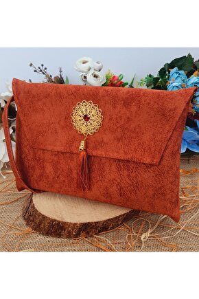 Kuran Kılıfı Çantası Kabı Cami Boy 25*34 Cm Turuncu Renk Kuranı Kerim Kılıfı