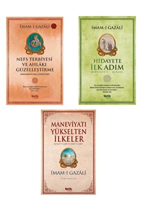 Imam-ı Gazali Seti Nefs Terbiyesi - Hidayete Ilk Adım - Maneviyatı Yükselten Ilkeler 3lü Set
