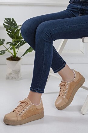 Kadın Nude Spor Ayakkabı Sneaker