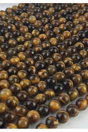 Kaplan Gözü Doğal Taş 8 Mm 1 Dizi (47 ADET)