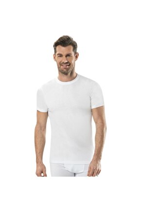 Erkek Beyaz Sıfır Yaka Fanila 3lü Paket - 104