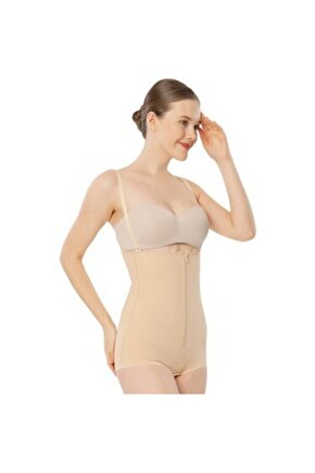 Fermuarlı Külot Tipi  Sırt Destekli Liposuction Korse 225