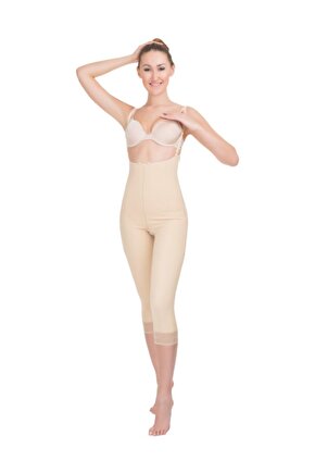 Fermuarlı Göğüs Ve Diz Altı Liposuction Korse 225