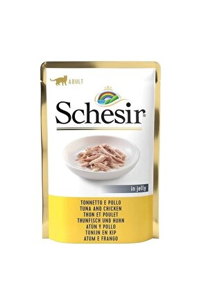 Jöleli Ton Balık Ve Tavuklu Yetişkin Konserve Kedi Maması 85 gr