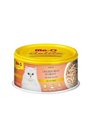 Meo Delite Tavuk Etli Tahılsız Kedi Konservesi 80 gr