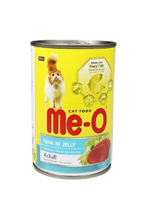 Meo Adult Jöle Ton Balıklı Yetişkin Konserve Kedi Maması 400 Gr