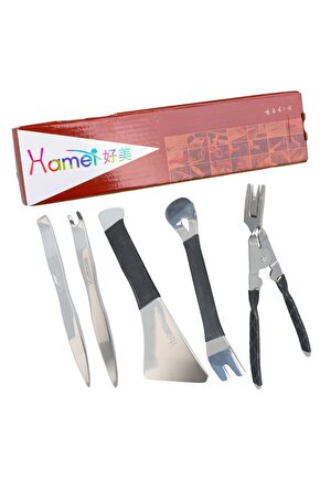 PRO ARAÇ KAPI KOLU ÇERÇEVE SÖKME SETİ PASLANMAZ ÇELİK (5 FARKLI APARAT) (4767)