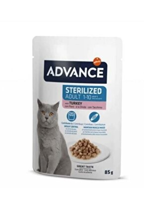 Hindi Etli Kısırlaştırılmış Yetişkin Kedi Konservesi 85 gr