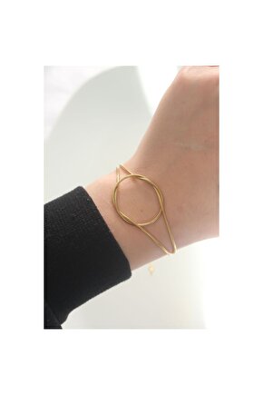 316l Çelik Gold Renk Düğüm Model Bileklik