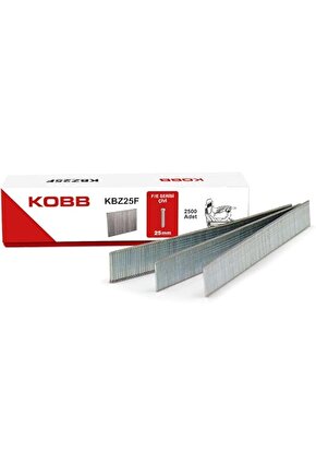 Kbz25f 25mm 2500 Adet Fej8 Serisi Ağır Hizmet Tipi Kesik Başlı Çivi, Gri