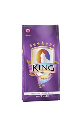 Multicolor Renkli Taneli Kuzu Etli Yetişkin Kedi Maması 15 Kg