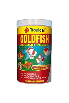 Goldfish Colour Pellet Japon Balıkları Için Renklendirici Pellet Balık Yemi 250 ml 90 gr