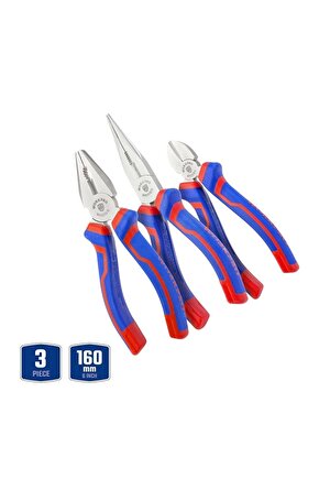 gkcreative Pense Seti Profesyonel 3’lü WP201008 160MM Yeni strbuyx 1073147