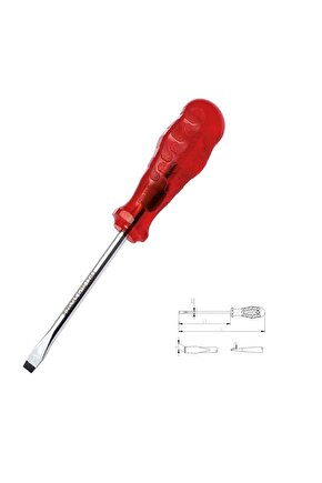 İzeltaş 4100 Kraft Düz Uçlu Tornavida 6x150