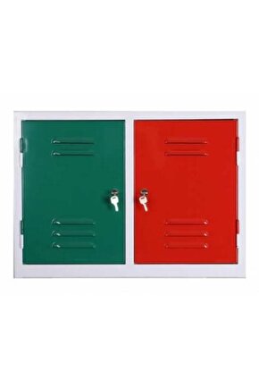 Narkotik Ilaç Dolabı 50x70x20 Cm Toksin Ilaç Dolabı Eczane Kırmızı Yeşil Dolap Yönetmelige Uygun