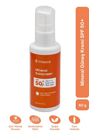 Mineral Güneş Kremi Spf 50 Çok Yüksek Koruma 60 G
