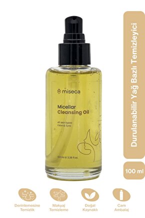 Micellar Durulanabilir Yağ Bazlı Temizleyici 100 ml | Tüm Cilt Tipleri