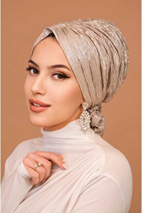 Rose Gold Piliseli Abiye Tokalı Bone
