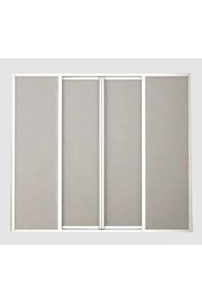 150 H:180 Beyaz Alüminyum Mika Duşakabin