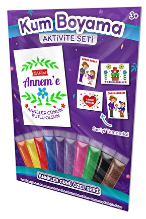 Renkli Çiçekler | Anneler Günü Özel Kum Boyama Aktivite Seti