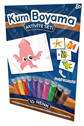 Ahtapot | Kum Boyama Aktivite Seti