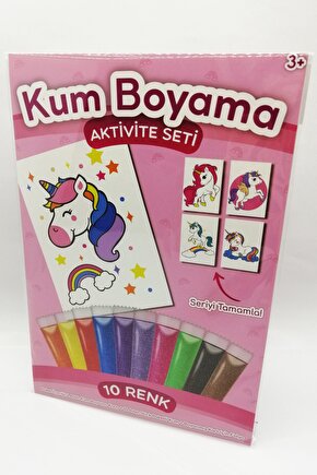 Parıltılı Unicorn | Unicorn Kum Boyama Aktivite Seti