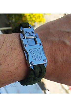 Transformer Arma Paracord Bilekliik Paslanmaz Çelik Çok Kalite Sağlam