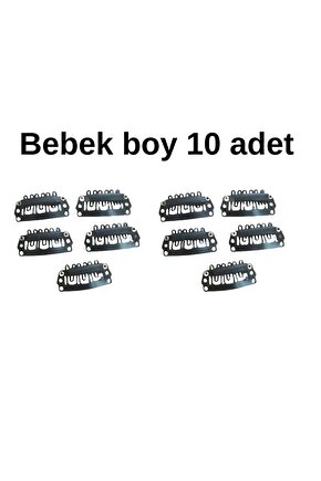 Bebek Boy Çıt Çıt Klipsi Postiş Tokası Bebek Saçsız Toka (2.8 MM )