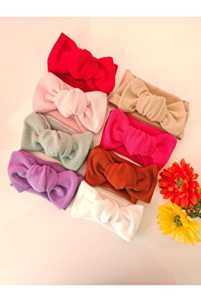 Kız Bebek & Çocuk Kaşkorse 8Li Bandana Set
