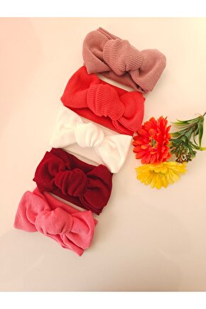 Kız Bebek & Çocuk Kaşkorse 5Li Bandana Set