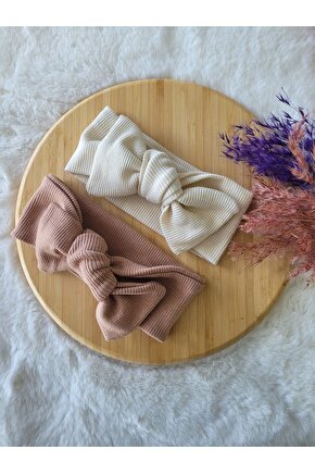 Kız Çocuk Renkli Ribana Bandana 2li Set