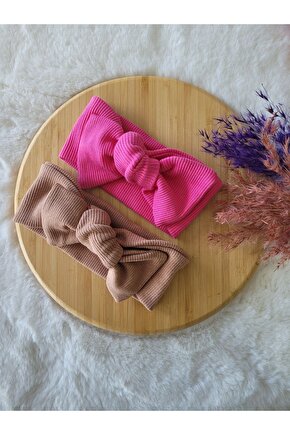 Kız Çocuk Renkli Ribana Bandana 2li Set