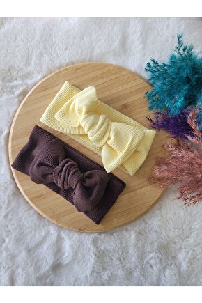 Kız Çocuk Renkli Ribana Bandana 2li Set