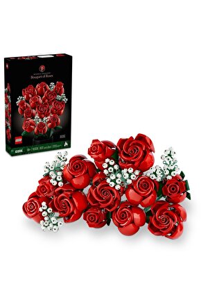 ® Botanicals Gül Buketi 10328 - 18+ Dekoratif Çiçek Model Yapım Seti (822 Parça)