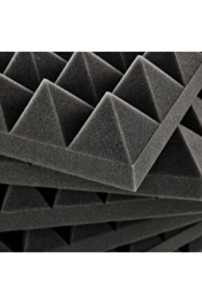 Türkeli Ses Yalıtımı Akustik Piramit Süngeri Kendinden Yapışkanlı 40mm 50x50