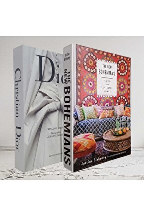 Dekoratif Kitap Görünümlü İçi Açılabilir Kutu 2 Adet
