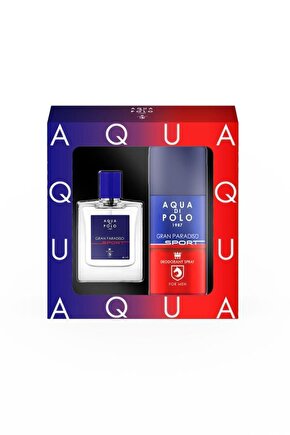 Gran Paradiso Sport 50 ml Narenciye, Odunsu Erkek Edp Parfüm Ve Deodorant Seti Stc