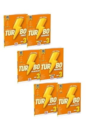 3.sınıf Turbo Eğitim Seti  6 Kitap Her Yer Turbo Olacak
