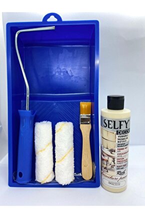Selfy Decor Kendinden Vernikli Mobilya Boyası 240 Cc Dantel + Boyama Rulo Seti