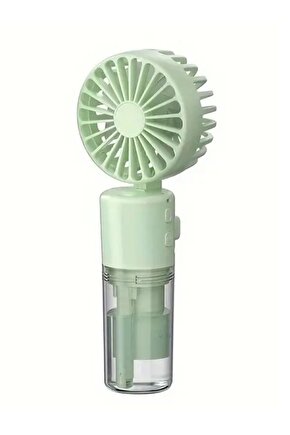 Mor Mini Fan Şarjlı El Fanı Su Püskürtmeli Boyuna Asmalı Mini Klima Fan Vantilatör