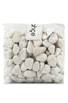 Beyaz Dolomit Taş 1 Kg 4-6 Cm Bahçe Peyzaj Süs Taşı Saksı Teraryum Akvaryum Taş