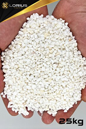 25kg Beyaz 3-5mm Boyutunda Dolamit Akvaryum Kumu
