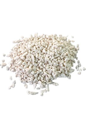 Dekoratif Beyaz Saksı Taşı 1600 Gr, Vazo Taşı, Çakıl Taşı 1600 gr