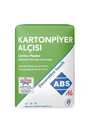 Çabuk Donan Alçı (KARTONPİYER ALÇISI) 3kg - Pürüzsüz Yüzey
